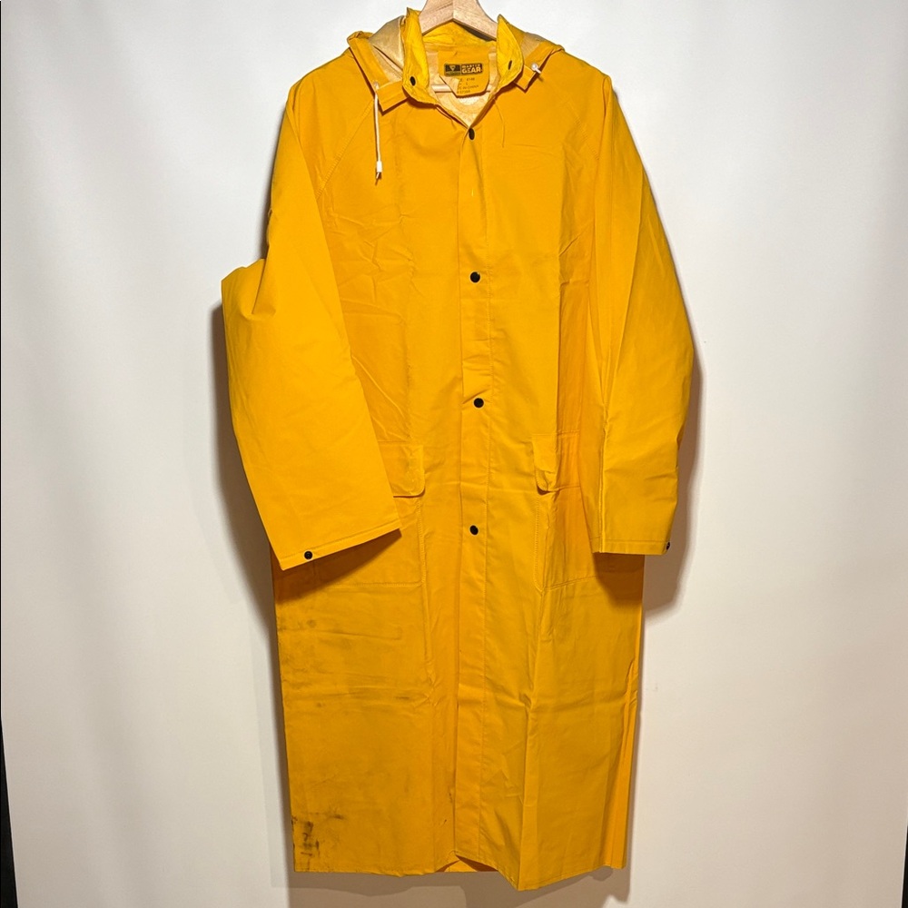 Yellow rain coat